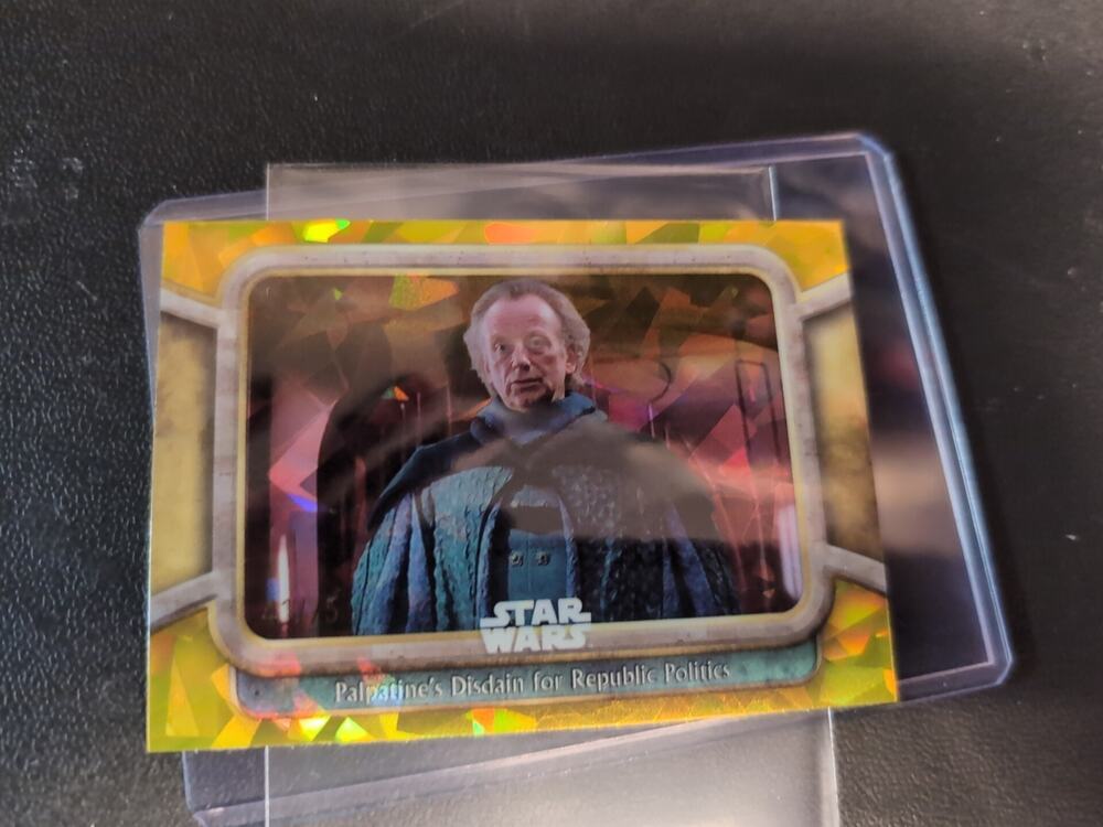2024 Topps Chrome Sapphire Star Wars: The Phantom Menace #57 Palpatine Gold /50